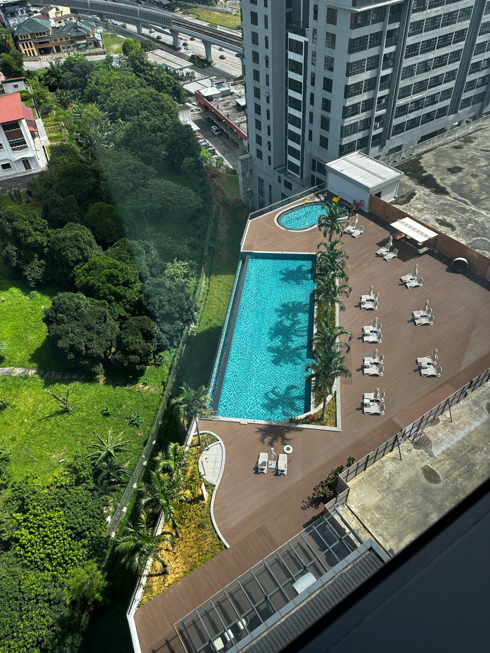 A view from above of the swimming area with two pools and plenty of deck space to stretch out. – Haikal Fernandez pic