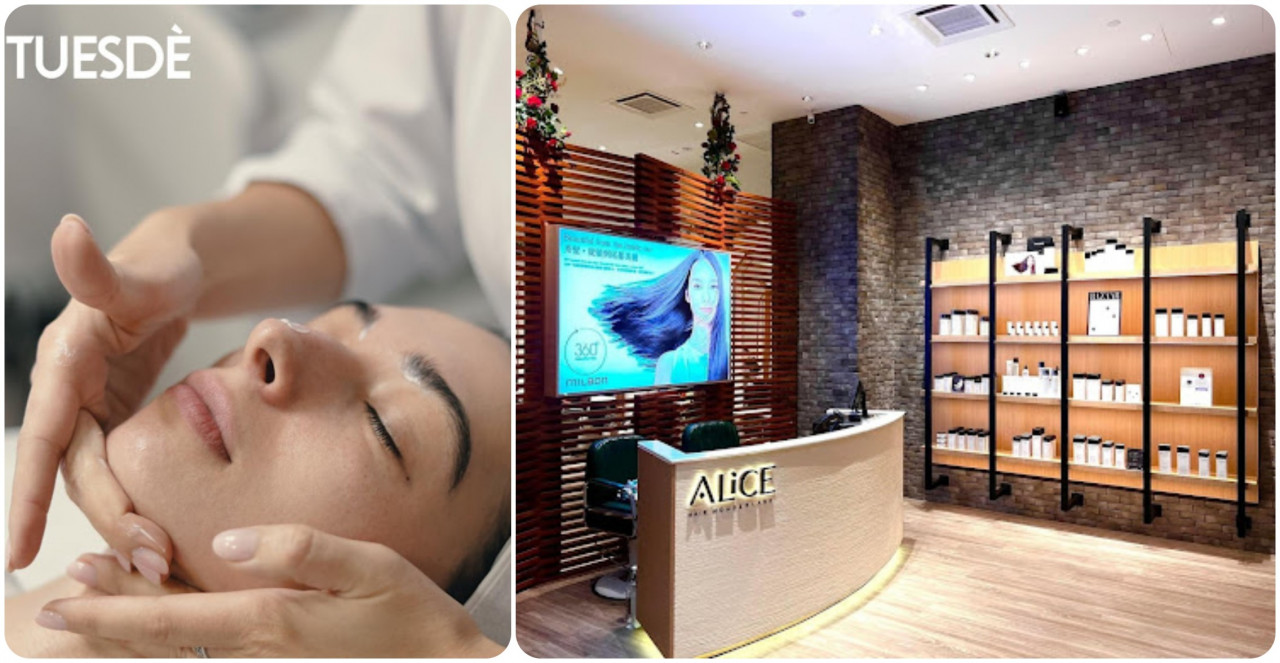 Indulge in a facial treatment at Tuesdè (left) then get your hair styled at Alice Hair Wonderland. – Pavilion pic