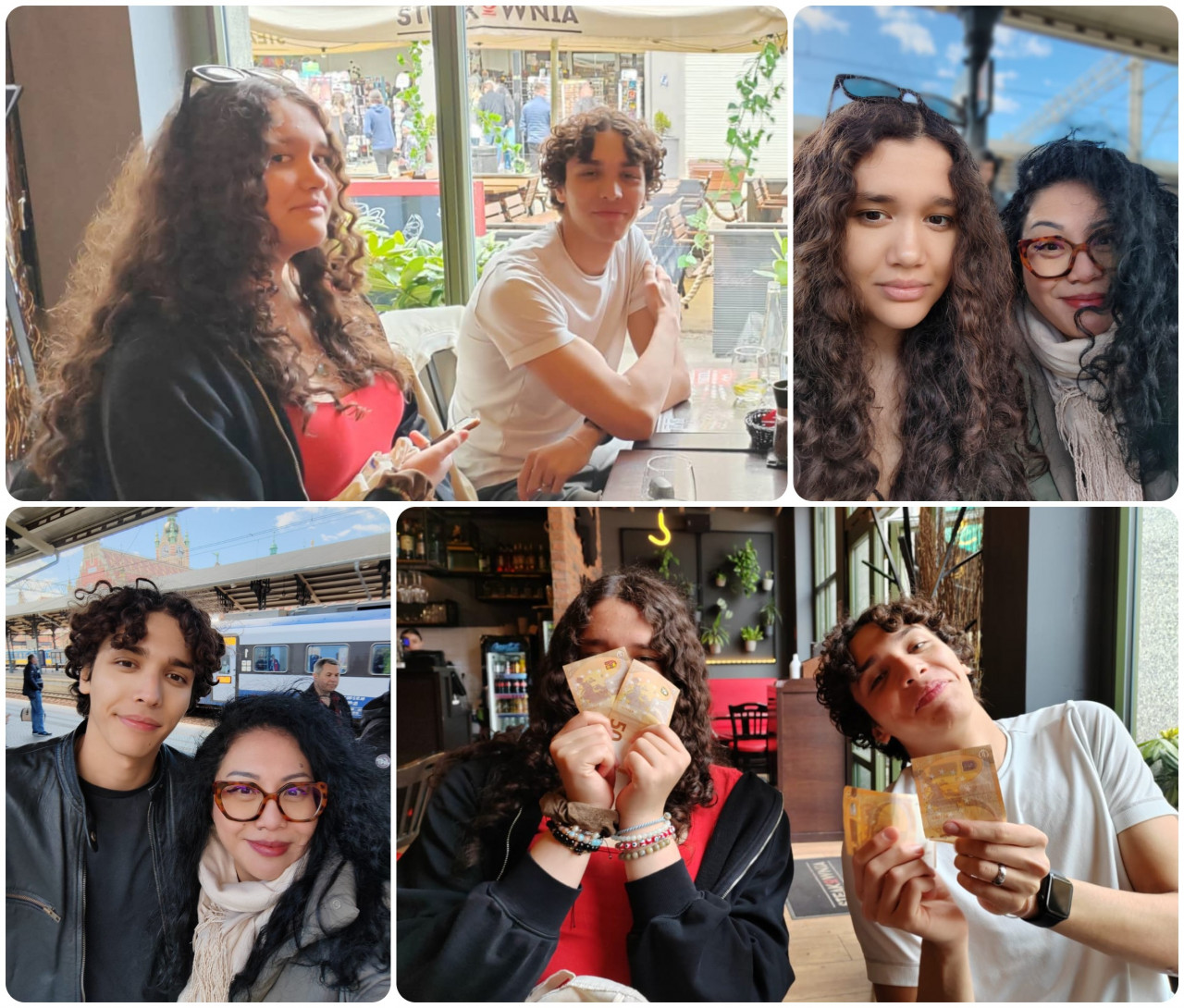 The author visiting Milo and Sophie during Eid recently. They also received their duit raya (below right). – Shazmin Shamsuddin pic
