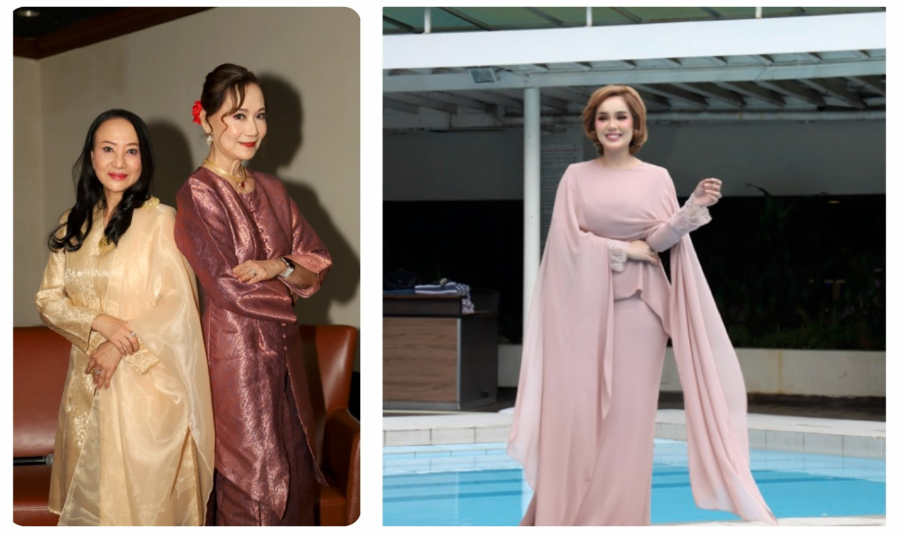 (From left) The movie's producers Datin Wendy Wong and Datuk Nancie Foo, as well as cast member Uqasha Senrose. – Pic courtesy of Produksi Seni 2020