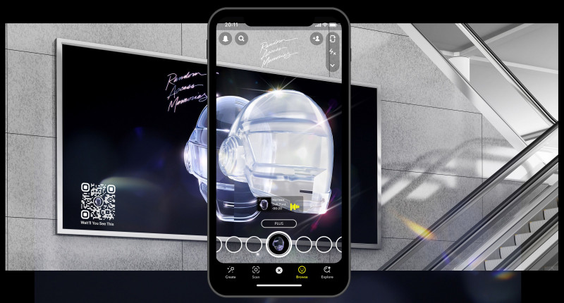 Daft Punk fans can head to Snapchat to discover a previously unreleased track