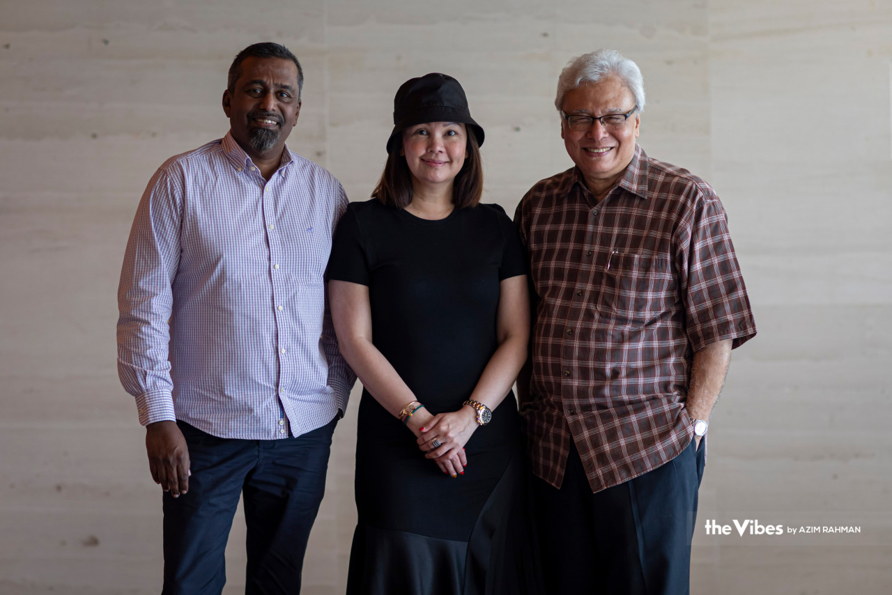 Joanna with Manvir and Kamil after the recording. – AZIM RAHMAN/The Vibes pic 