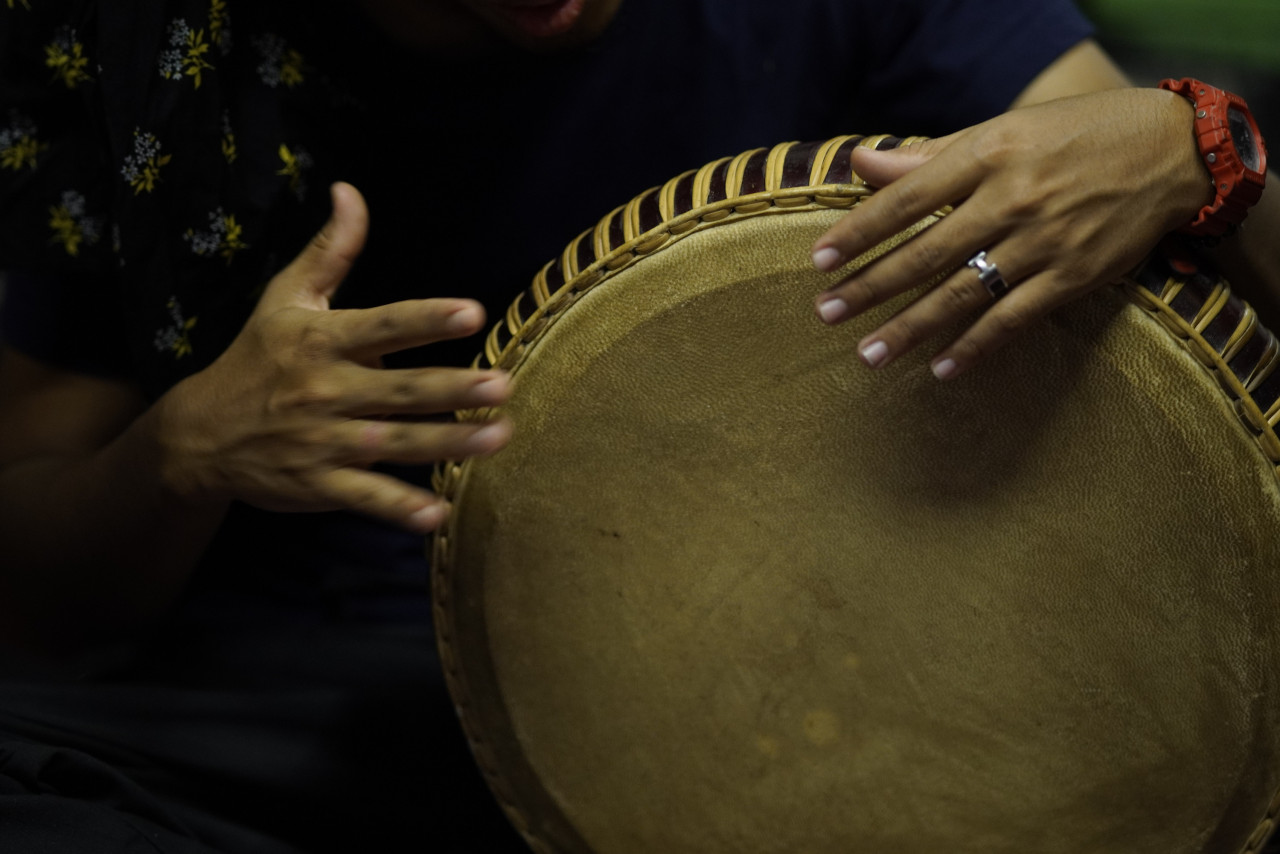 Kayan has been teaching drumming sessions outside of his family to various age groups since 2018. – Pic courtesy of Pusaka