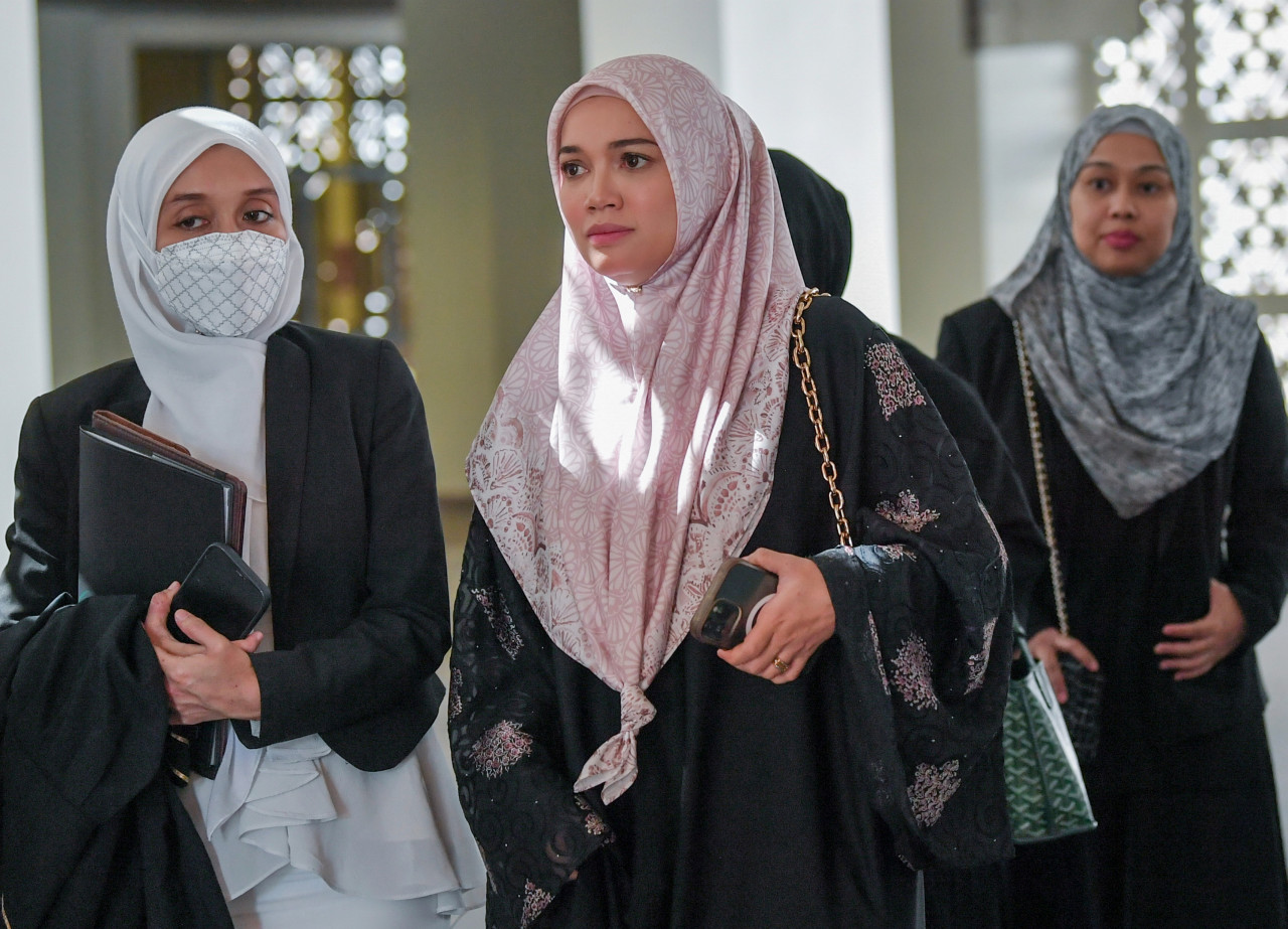Actress Puteri Sarah Liyana Megat Kamaruddin filed for divorce from Syamsul in January this year. – Bernama pic