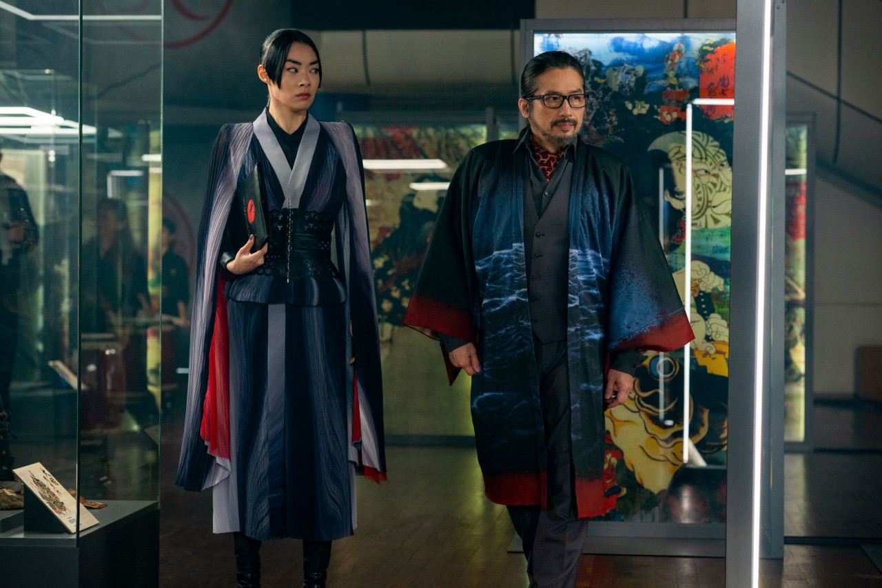 Erstwhile allies Akira (Rina Sawayama) and Shimazu (Hiroyuki Sanada) make for a lethal combination. – Pic courtesy of Warner Bros