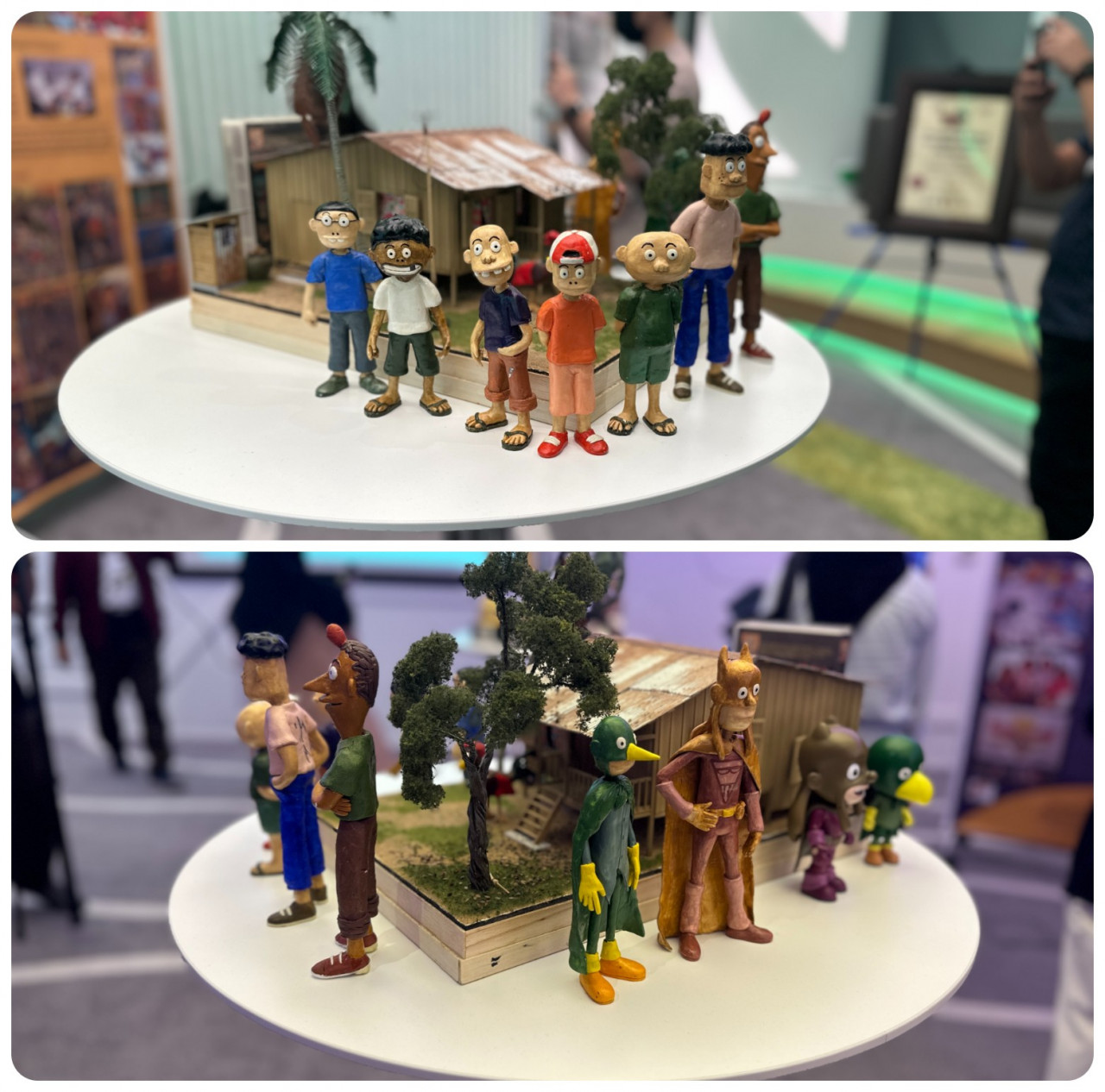 A diorama of characters from ‘Usop Sontorian’ and ‘Keluang Man’. – Haikal Fernandez pic