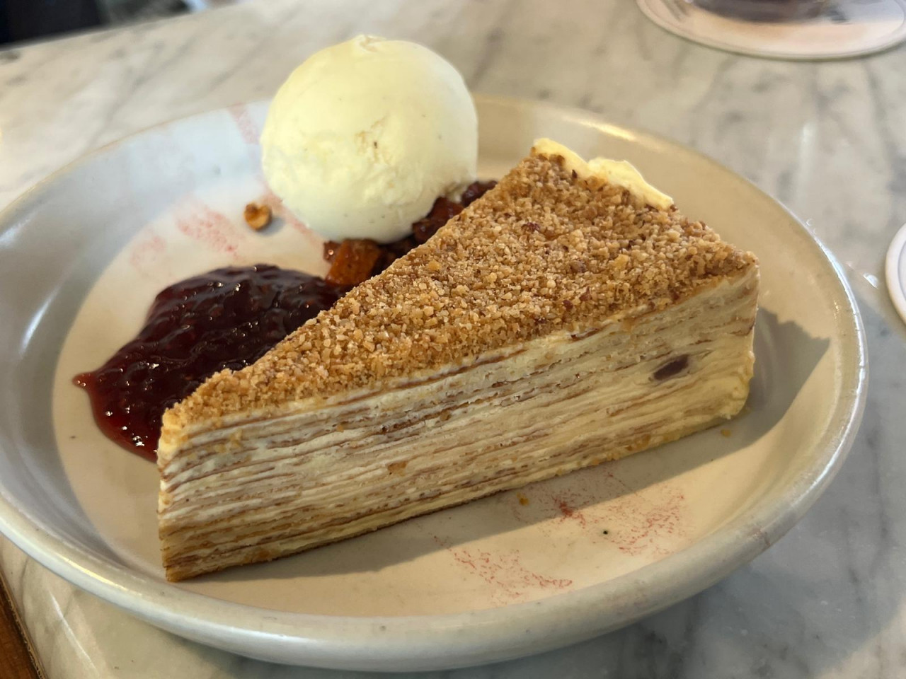The PB & J Mille Crepe. – Haikal Fernandez pic