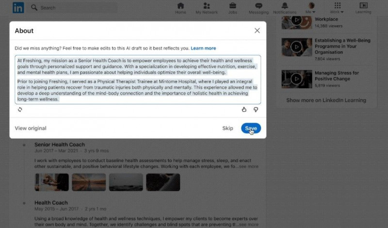 LinkedIn puts ChatGPT at the service of its users