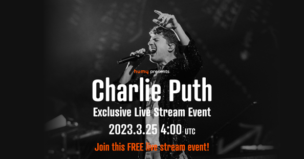 Charlie Puth to host free live stream event with fans