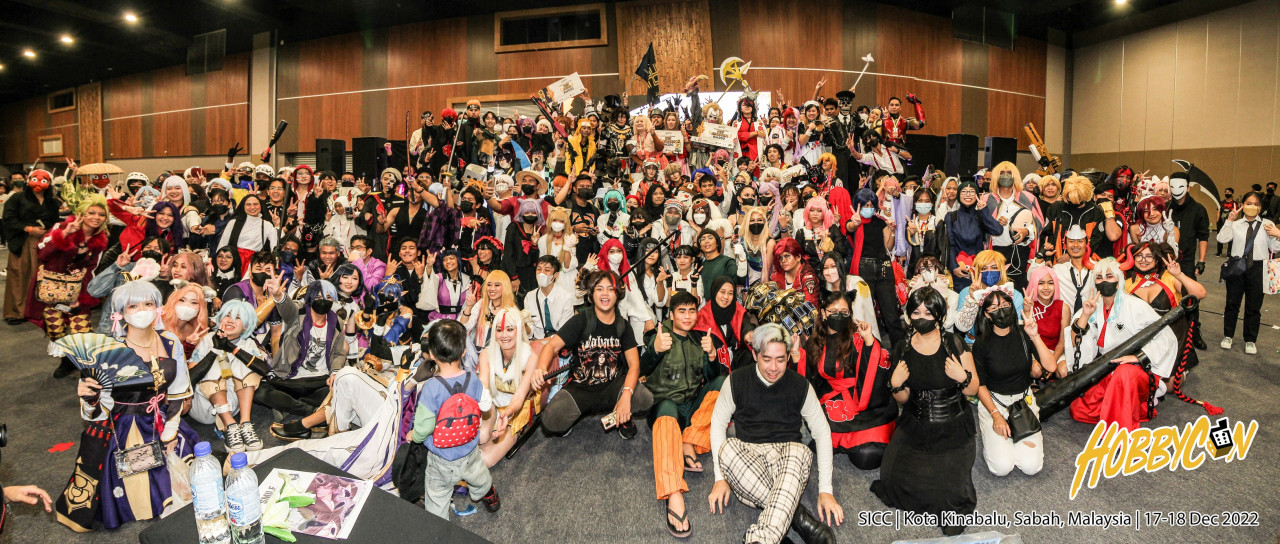 About 12,000 cosplayers nationwide attended the Hobbycon Sabah 2022. – Pic courtesy of Hobbycon