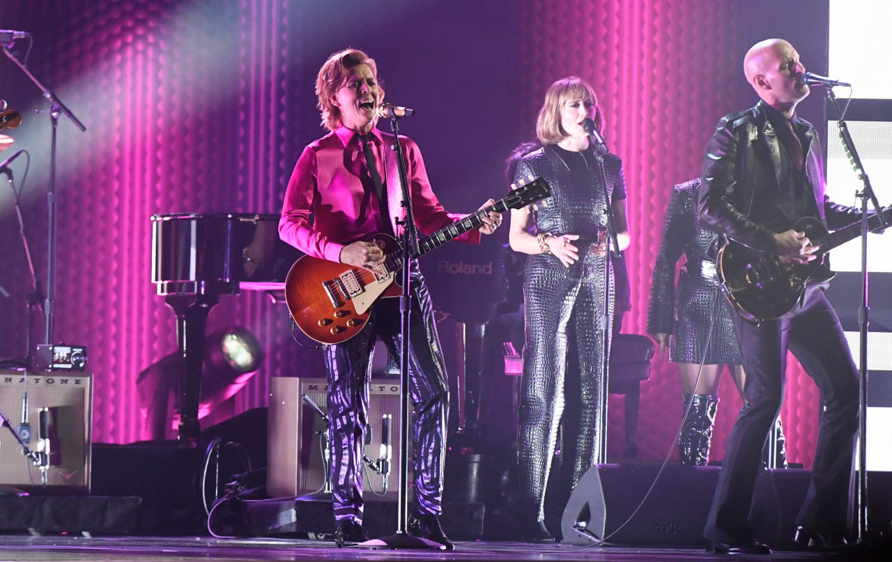US singer-songwriter Brandi Carlile, who swept three awards, performing during the ceremony. – AFP pic