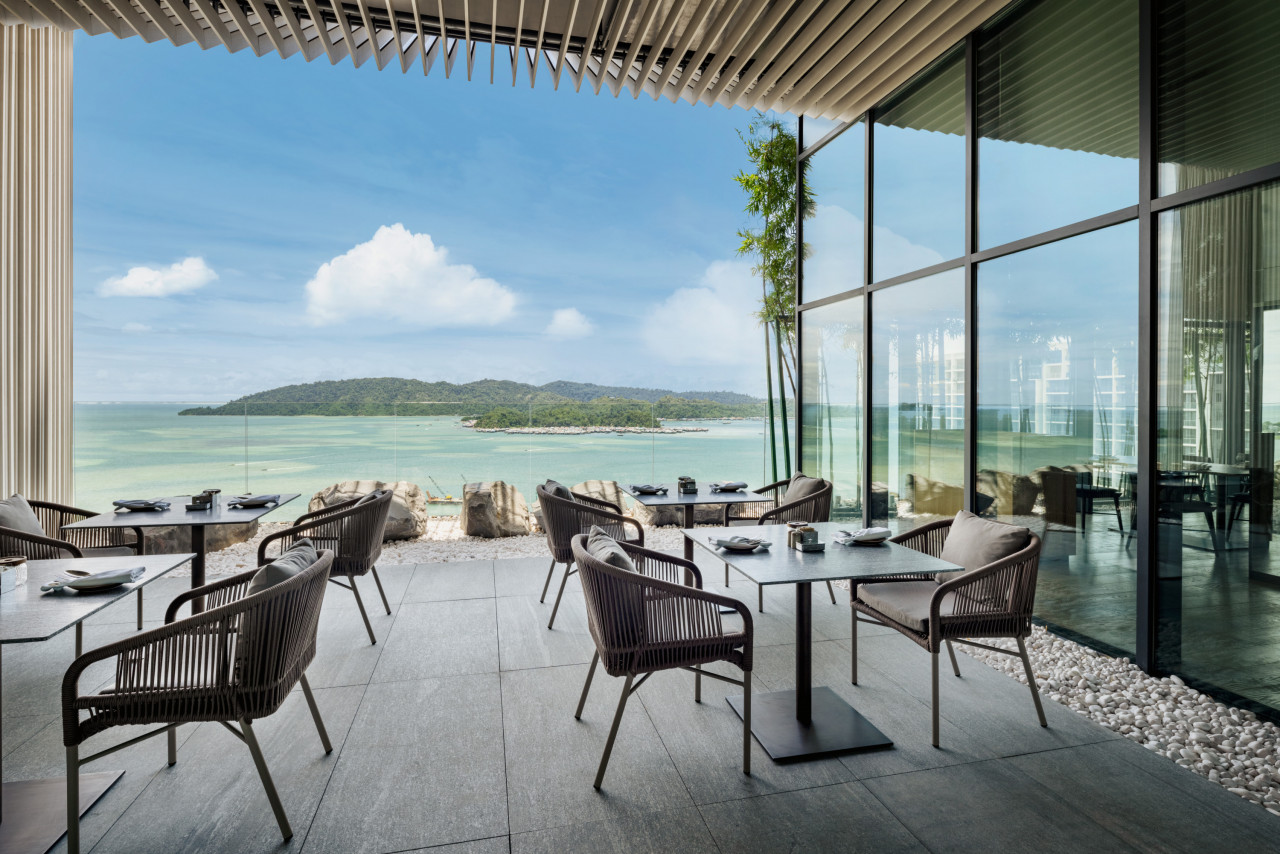 A view of the hotel's rooftop swimming pool (above) and the ON22 Restaurant patio. – Pic courtesy of Hyatt Centric