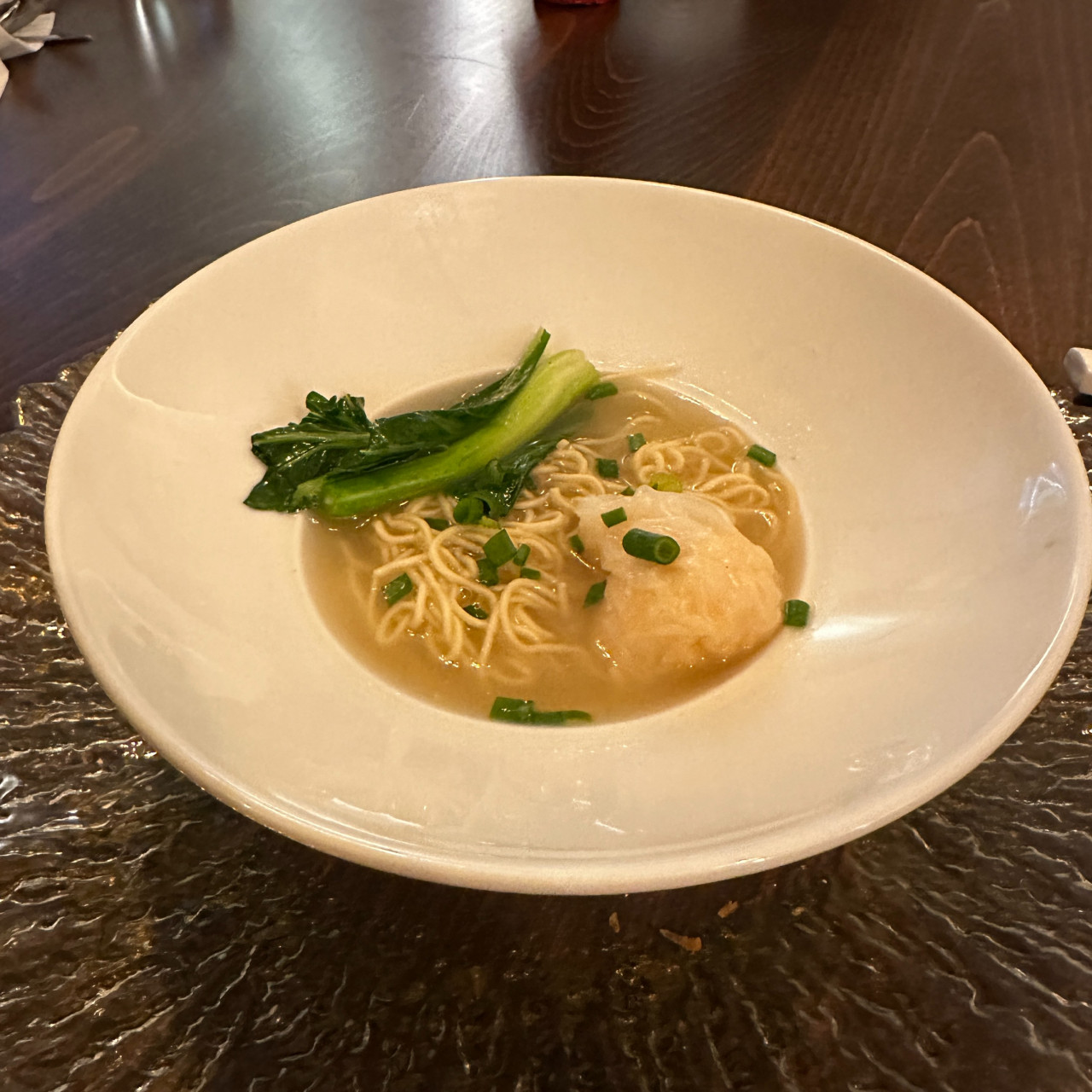  You can tell every component of this dish has been worked on, yet it feels light and easy. The noodles have the right bite, and the soup is deeply flavourful. – Haikal Fernandez pic