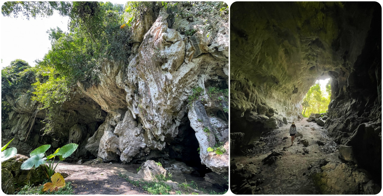 Gua Kajang seen from the outside (left) and inside. – Pic by Shireen Zainudin