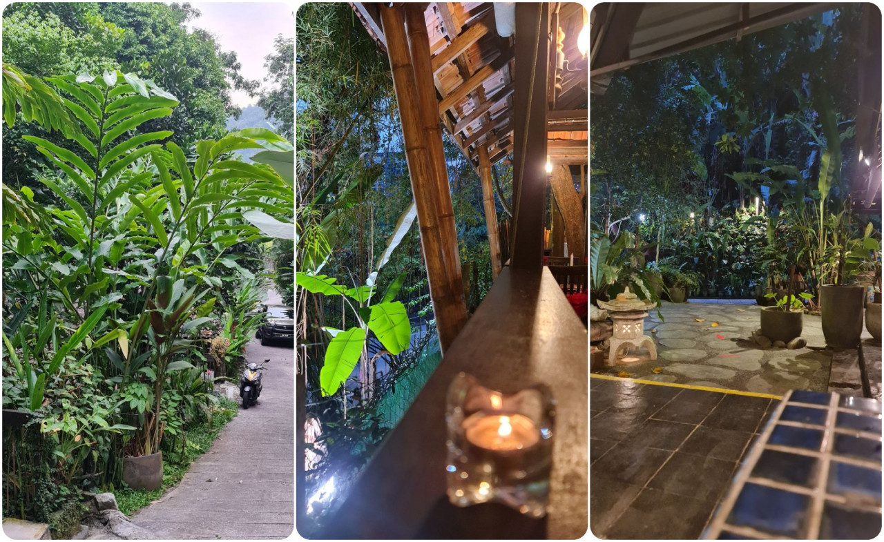 The entrance to Subak restaurant at Lot 3213 Jalan Penchala Indah Bukit Lanjan (left). Friendly, warm and comfy, Subak restaurant is perfect for family gatherings and intimate celebrations. – Zaidatul Syreen Abdul Rashid pic