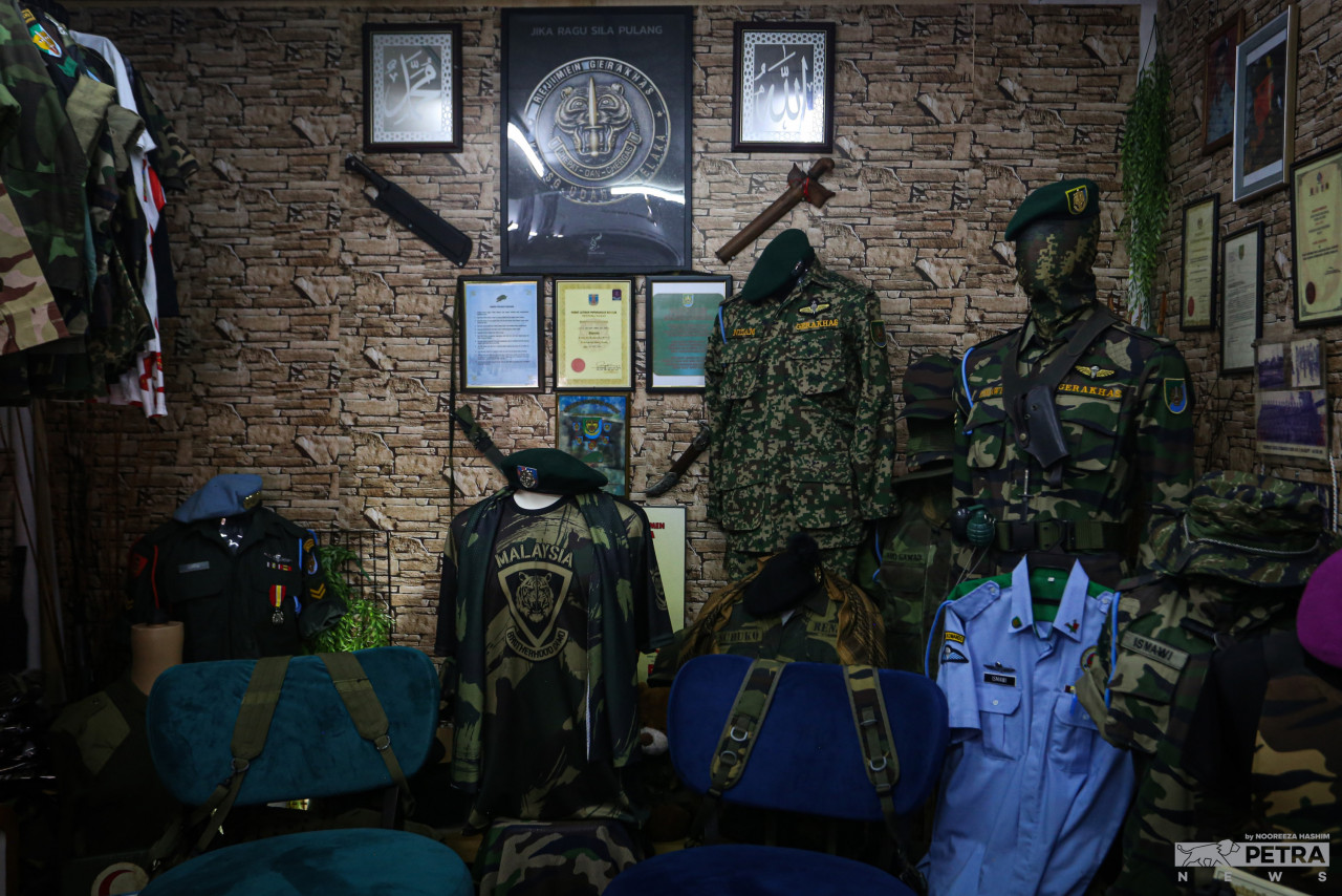 Ismawi's uniforms and paraphernalia from his years of service. – NOOREEZA HASHIM/The Vibes pic