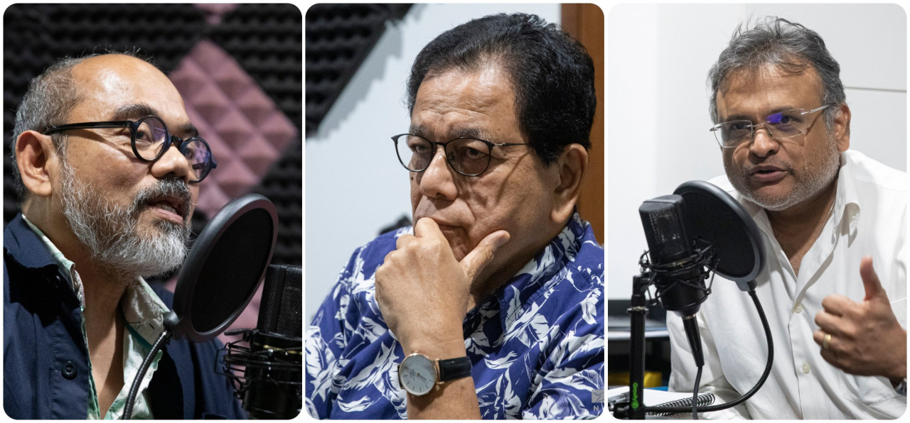 (From left) Zainul, Johan and Terence discussing the relevance of journalism in the age of social media. – AZIM RAHMAN/The Vibes pic