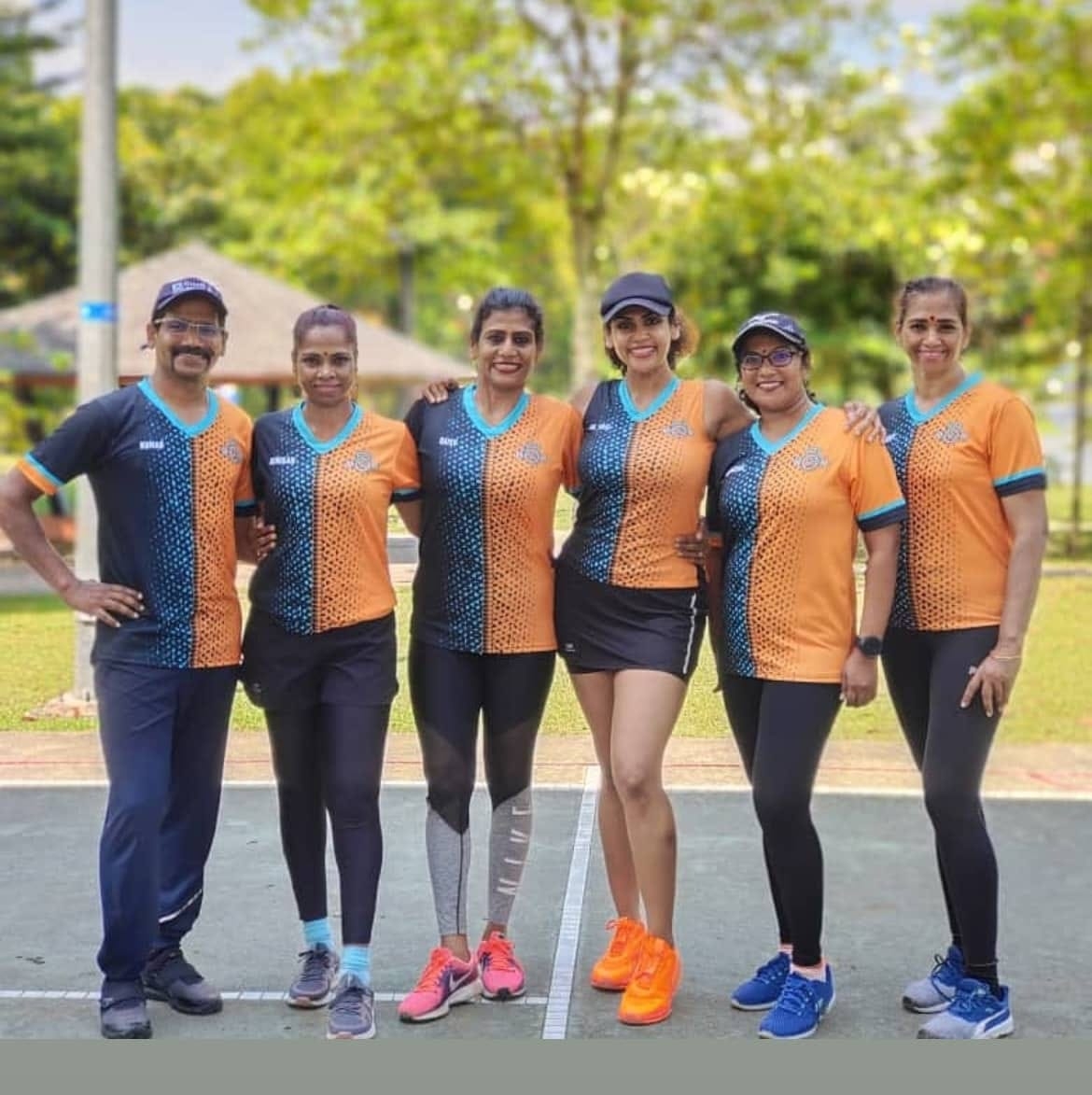 Dr Shalini (centre) with her trainers. – Pic courtesy of Dr Y Dr S Fitness