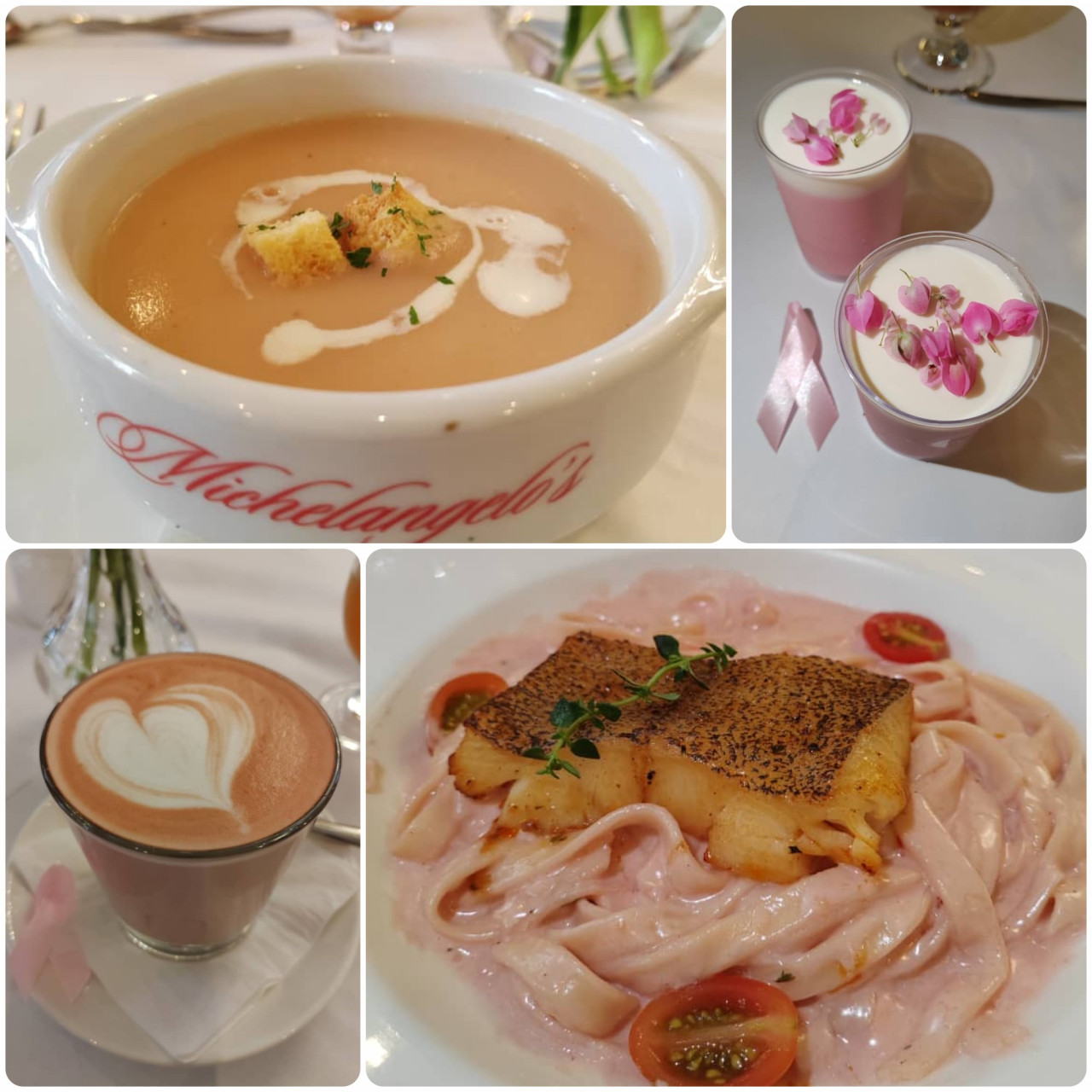 The delectable three-course Pink Series menu at Michelangelo's. – SHAZMIN SHAMSUDDIN/The Vibes pic