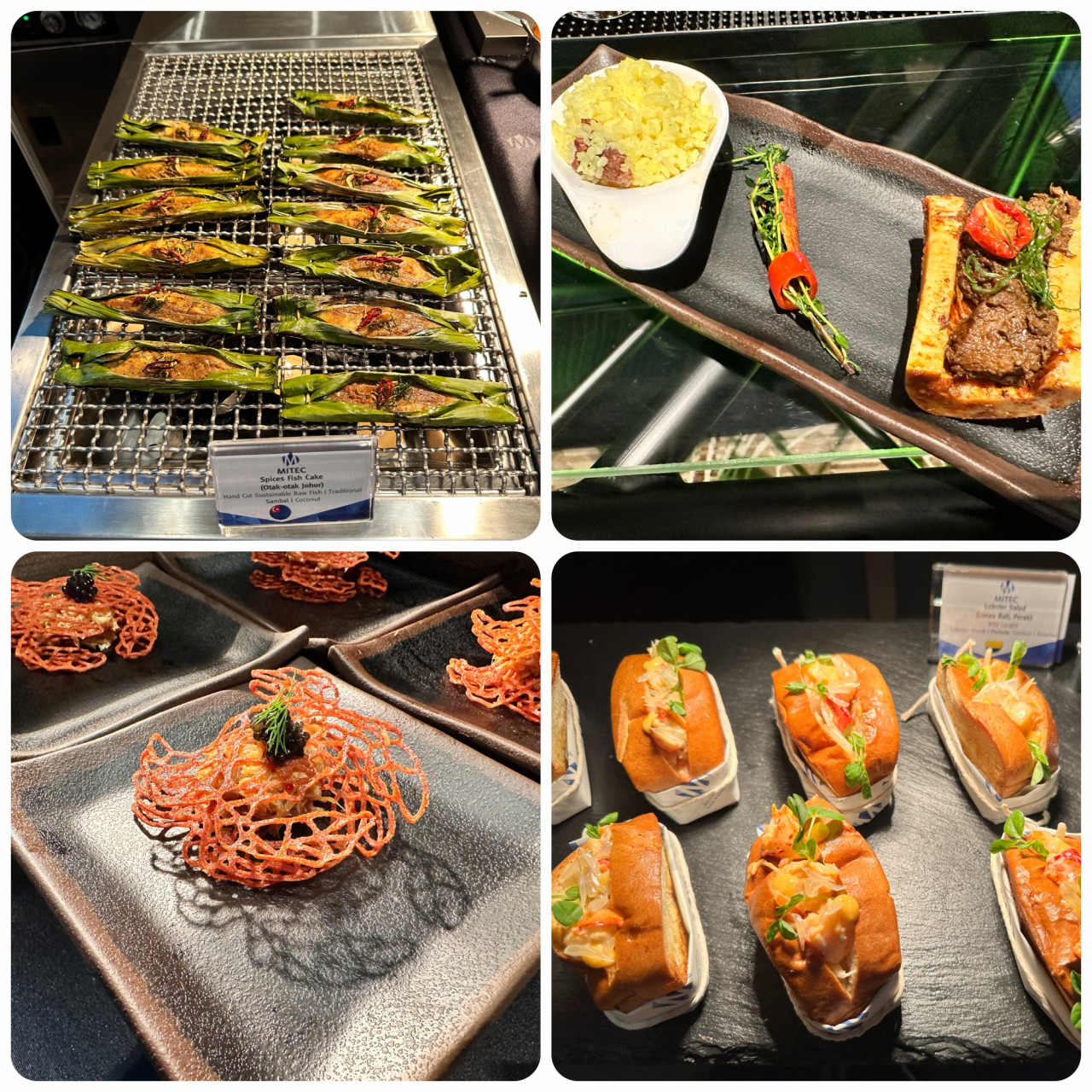 A selection of the dishes available during the event earlier today, ranging from otak-otak to a lobster roll. – HAIKAL FERNANDEZ/The Vibes pic