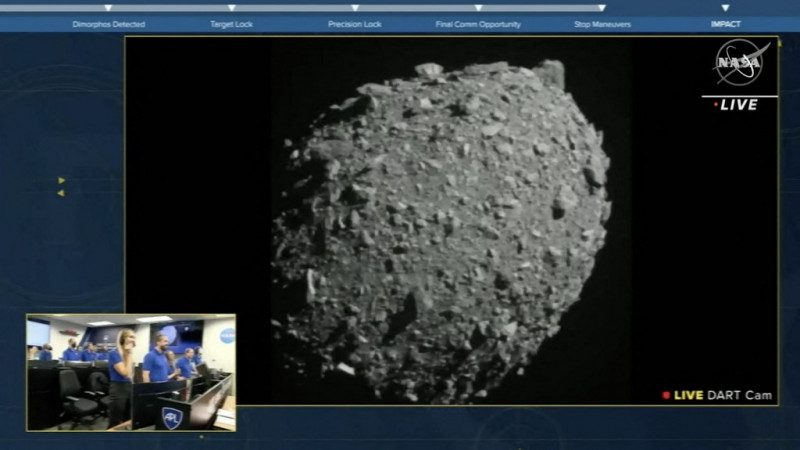 Hulk smash? No, it’s Nasa Dart smash! 