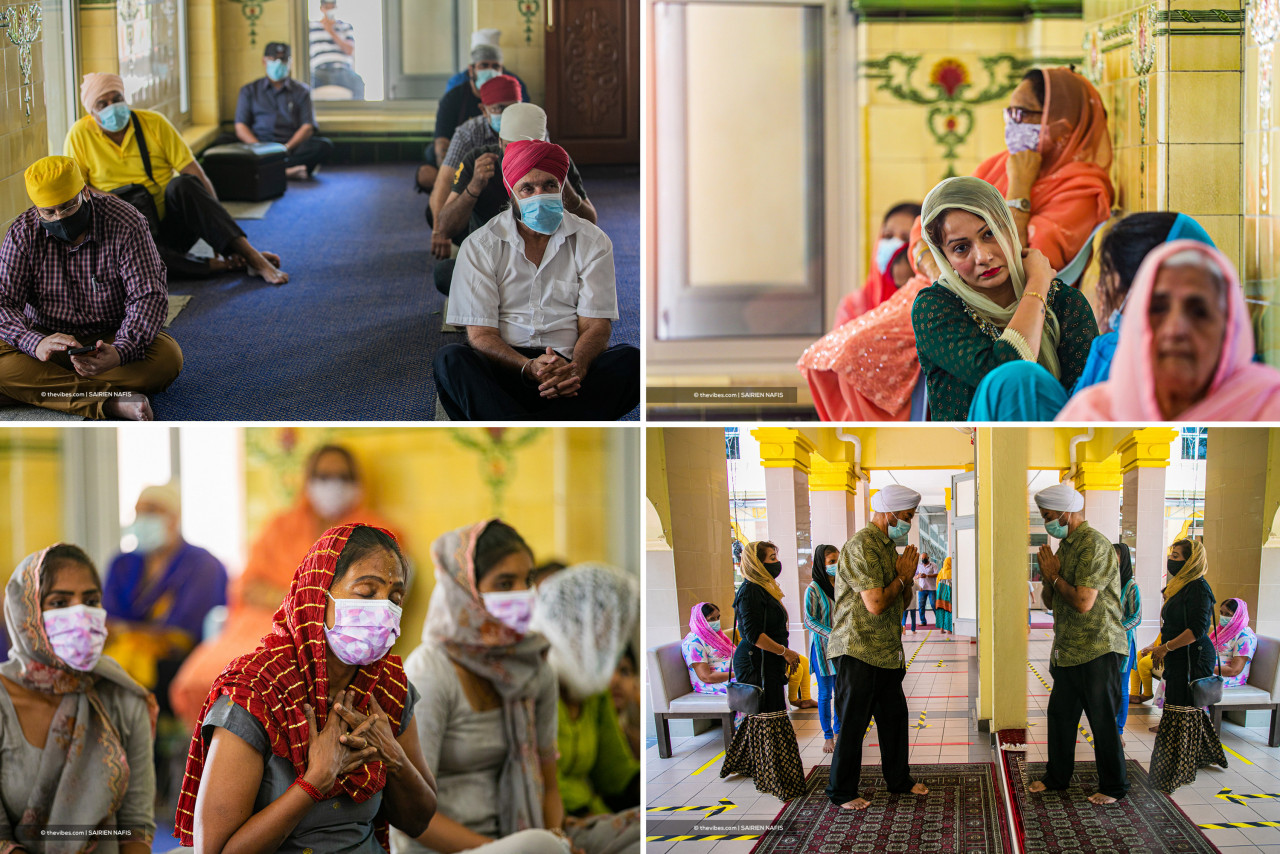 Devotees listening to the prayers in the ‘darbar sahib’ (prayer hall) where the congregation, also known as sanggat, would enter, sit and contemplate. – SAIRIEN NAFIS/The Vibes