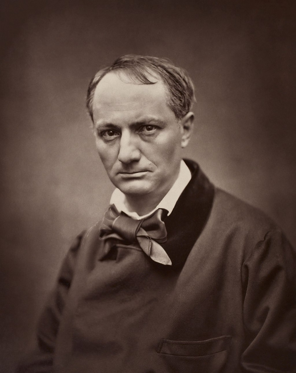 Portrait of Charles Baudelaire by Étienne Carjat circa 1862. – Wikimedia pic