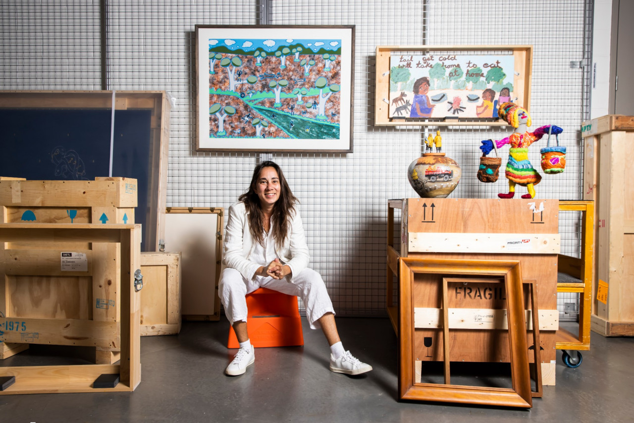 Art Gallery of NSW Curator of Aboriginal and Torres Strait Islander Art Coby Edgar. – Pic courtesy of Art Gallery of NSW