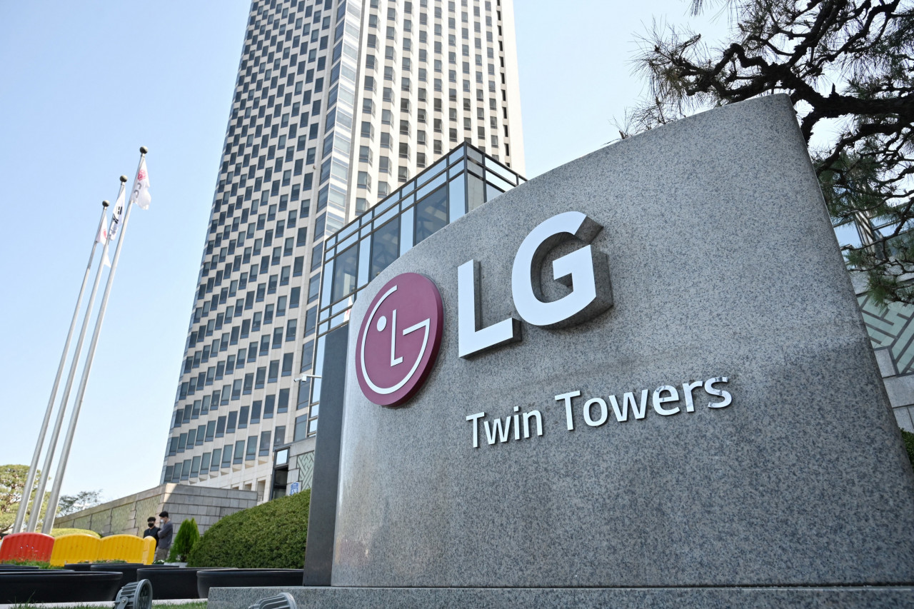 LG Electronics shares are up 0.63% today. – AFP pic, April 7, 2021