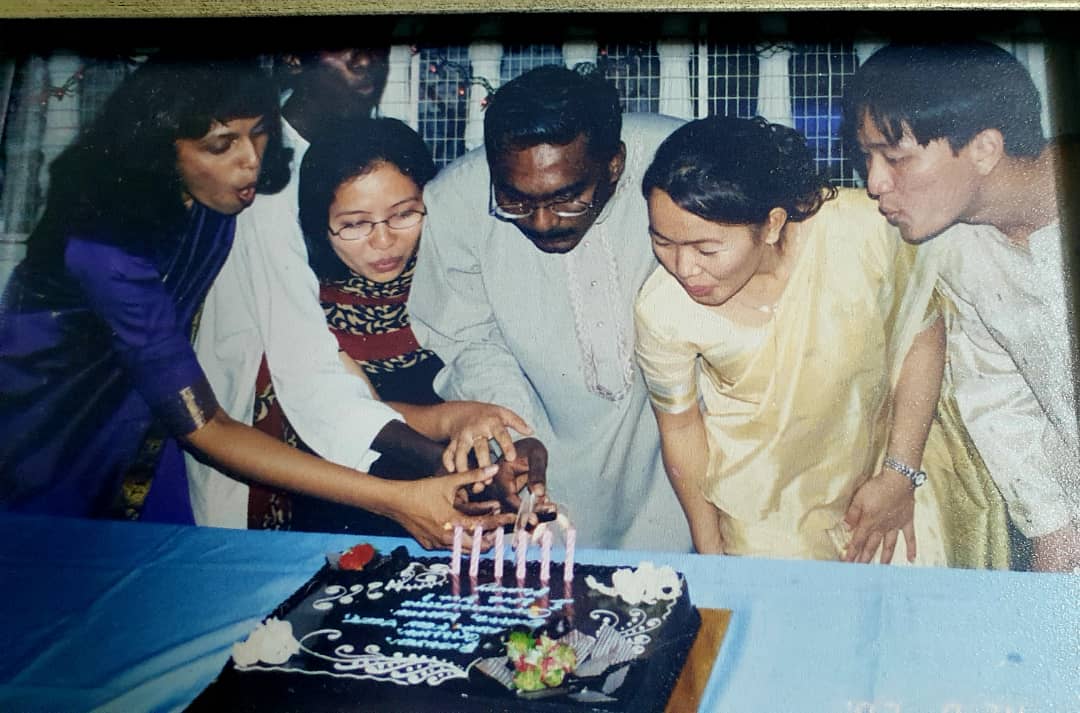 A birthday celebration with some of the children. - Jasmine Selvarani Emmanuel