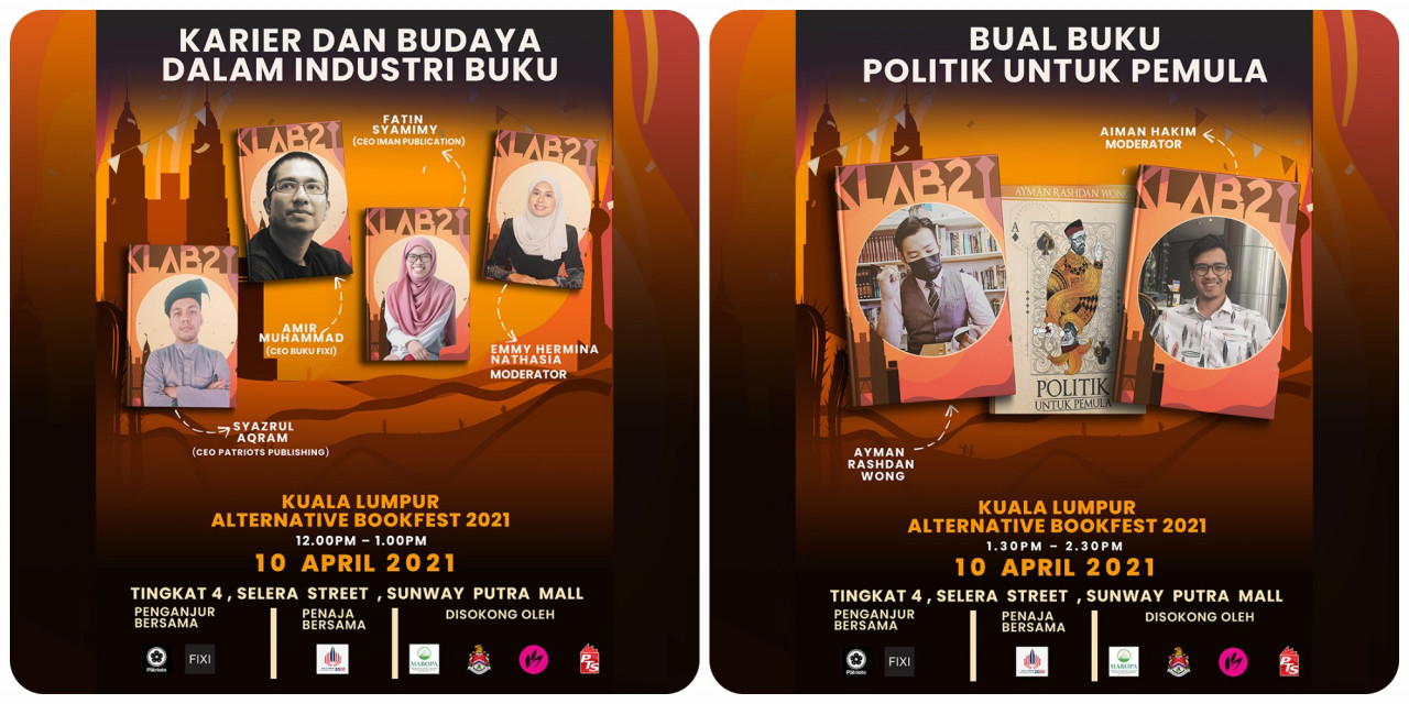 Book industry-related forums are also planned with a row of panellists such as Dr Maszlee Malik, Ayman Rashdan Wong, Zamir Mohyeddin and many more. – Patriots Publishing pic