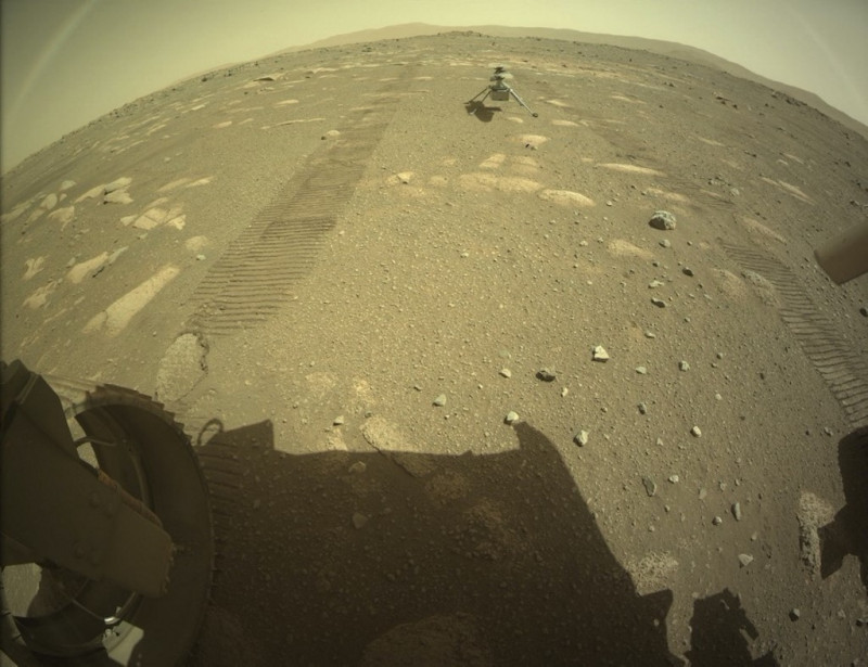 Nasa's Ingenuity helicopter survives first night alone on Mars