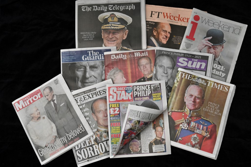 Britain’s press say farewell to ‘indomitable Duke’ Prince Philip