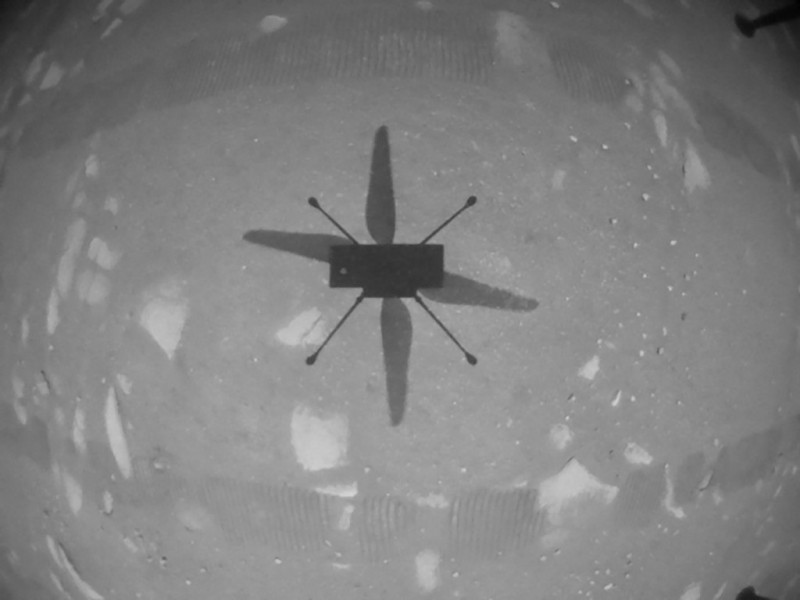 Nasa's Mars helicopter succeeds in historic first flight