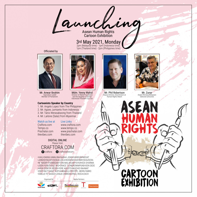 Zunar’s Asean Human Rights Cartoon Exhibition kicks off 2pm today