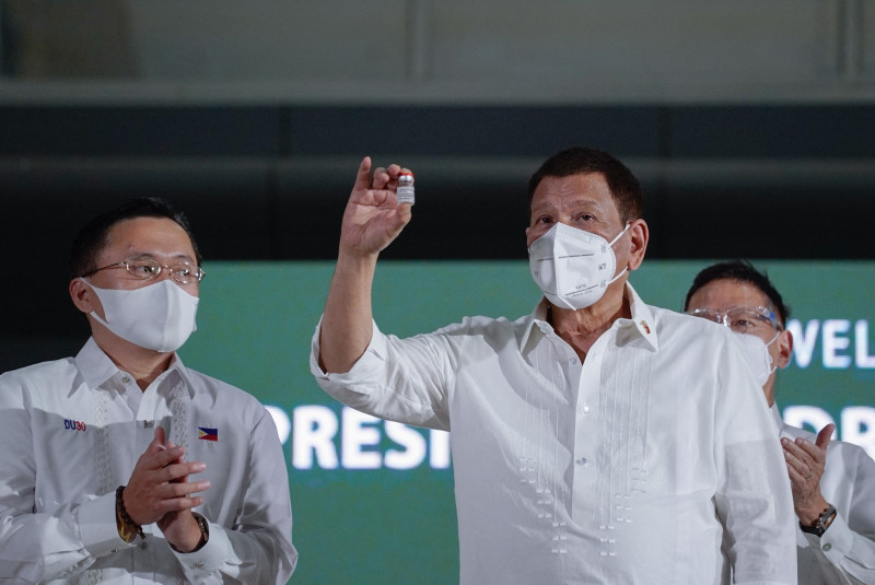Duterte to ‘waive’ Covid-19 jab, says elderly folk shouldn’t be prioritised