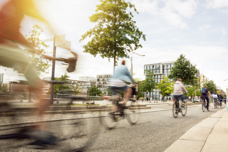 A cyclist is responsible for 84% less CO2 than any other road user