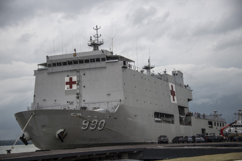 Indonesia hospital ships to help treat cyclone injured