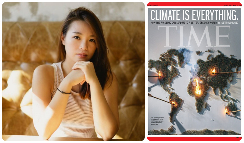 Malaysian artist sums up repercussions of climate change with Time cover