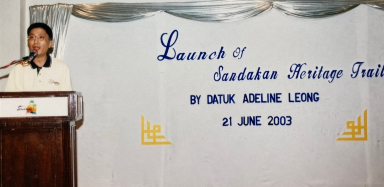 Lai King Hang, a tourism player in Sandakan was 40 years old when he founded the Sandakan Heritage Trail which was launched on June 21, 2003. – Sandakan Heritage Trail Facebook pic