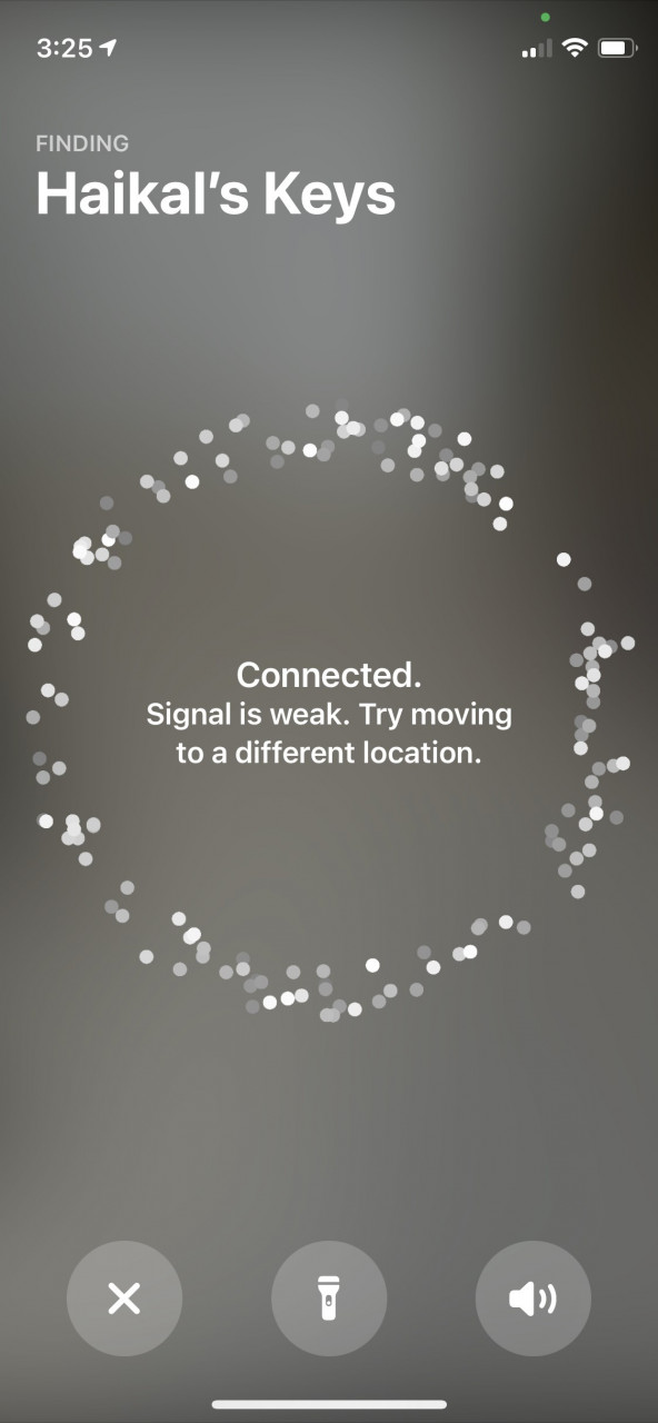 This is what pops up when you’re at the approximate location but not close enough to connect. – Haikal Fernandez pic