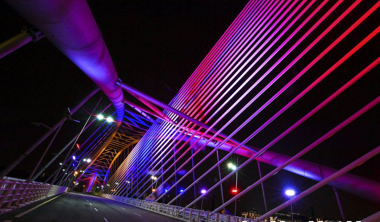 The Putrajaya Night Lights Programme involves the Perdana Putra Building, Seri Wawasan Bridge, Seri Saujana Bridge and the fountain at Putrajaya Lake from sunset every day until September 16. – Bernama pic