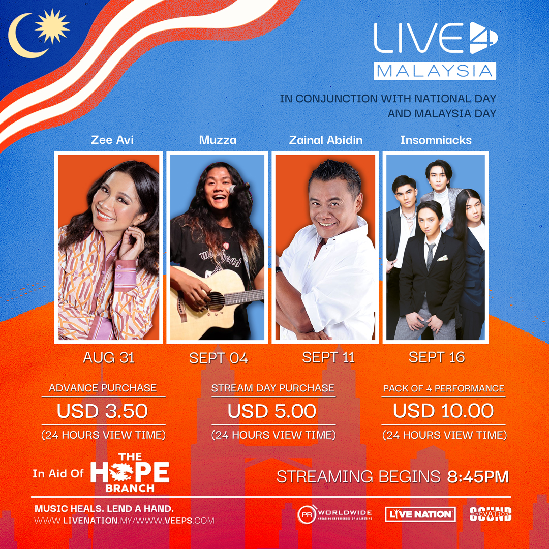 Part of the proceeds from the project will benefit The Hope Branch, an initiative to raise funds and swiftly deliver aid for those who need it the most. – Live Nation Malaysia pic
