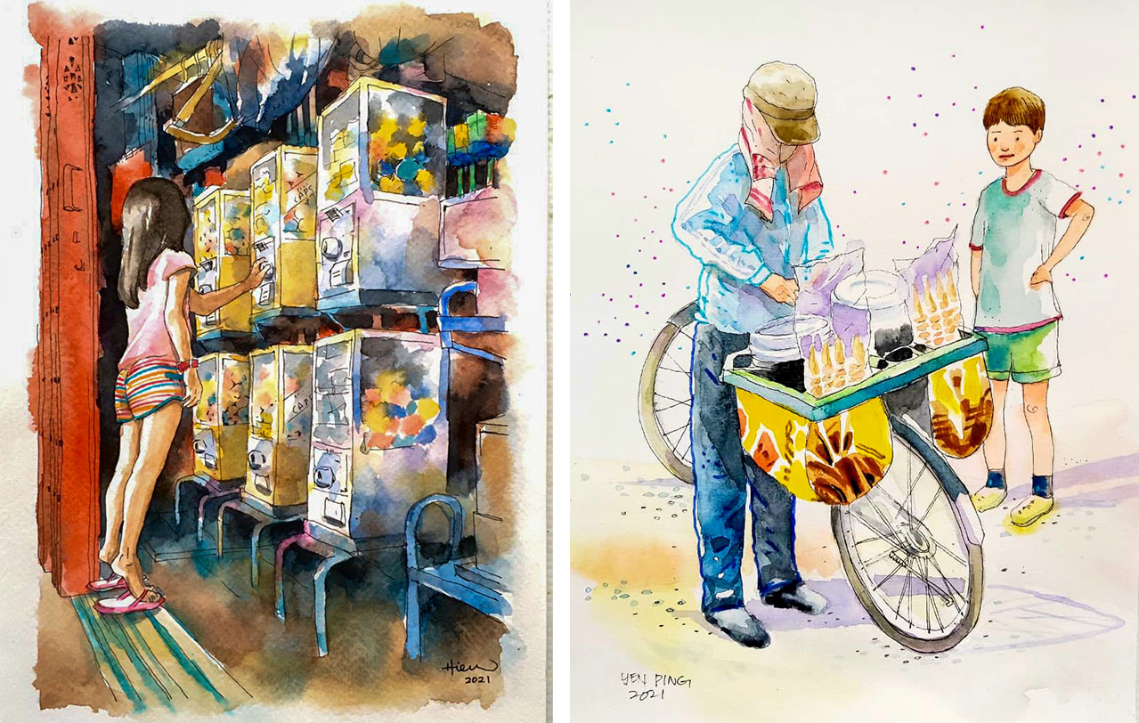 According to Nancy Chin, the group was largely created to create a sense of awareness and understanding of what's available in her town. – Urban Sketchers Kota Kinabalu pic