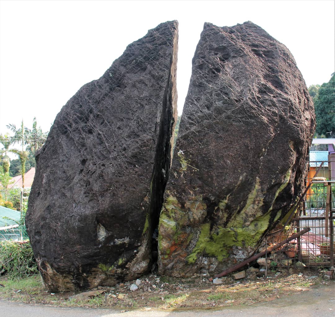 Kampong Quop's geological mystique called Batu Tipire, or Split Rock. – Pic courtesy of Harold Vos, September 20, 2021