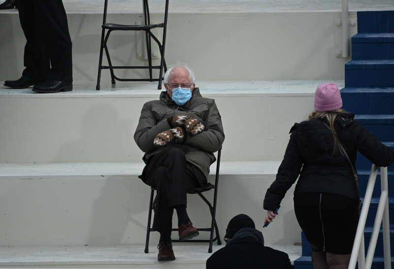 Bernie's inauguration outfit an example of ‘white privilege’, says high school teacher