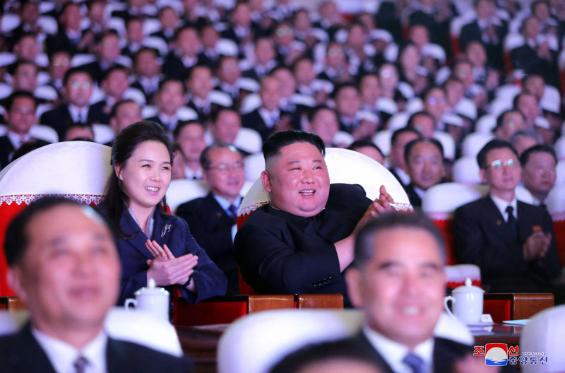 Jong-un’s wife emerges after more than a year out of public eye