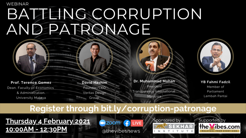 Join Sekhar Institute’s Battling Corruption and Patronage webinar today