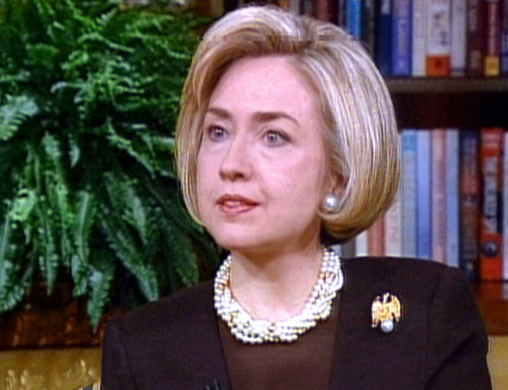 Videograb released by WTN of Hilary Clinton, giving an interview for NBC News Today, January 27 1998, promising that the truth would come out about her husband's alleged relationship with Monica Lewinsky. - AFP pic, August 1, 2021