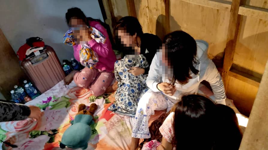 The rescued victims are now under the care of the Kota Kinabalu Women’s Protection Centre. – Sabah Immigration Dept pic, July 11, 2021